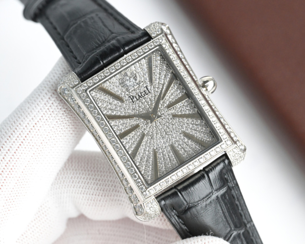Piaget Black-Tie GOA33075 Diamond-Set Rectangular Watch, Automatic Movement 1 Piaget Black-Tie GOA33075 Diamond-Set Rectangular Watch, Automatic Movement