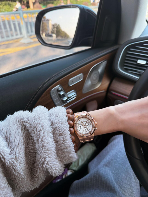 Audemars Piguet Royal Oak Chronograph 38mm Rose Gold Diamond Watch 1 Audemars Piguet Royal Oak Chronograph 38mm Rose Gold Diamond Watch