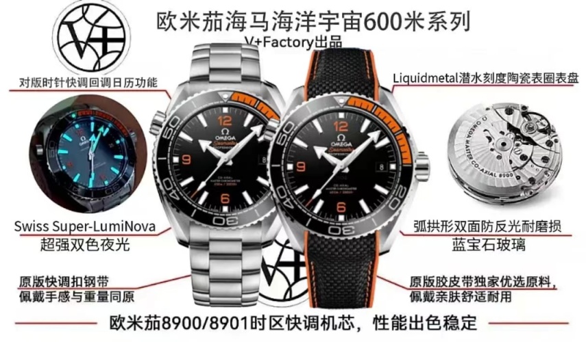Omega Seamaster Planet Ocean 600M V+ Factory Edition - Quick Adjust 1 Omega Seamaster Planet Ocean 600M V+ Factory Edition - Quick Adjust