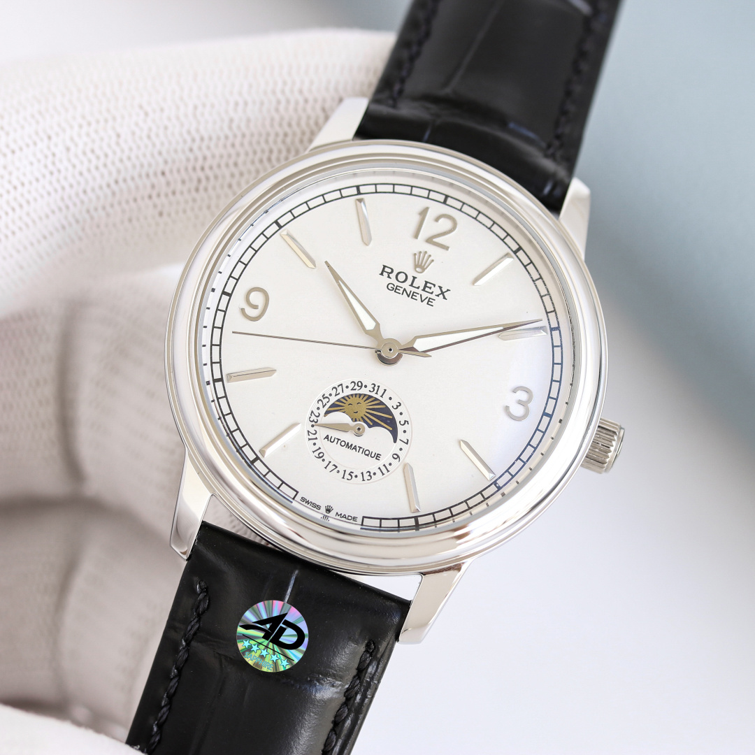 Rolex Style Blue Leather Watches Watches Watches detail image 4 from source 765408