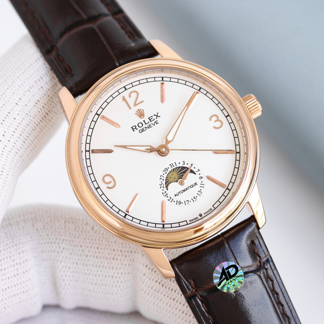 Rolex Style Blue Leather Watches Watches Watches detail image 4 from source 765409