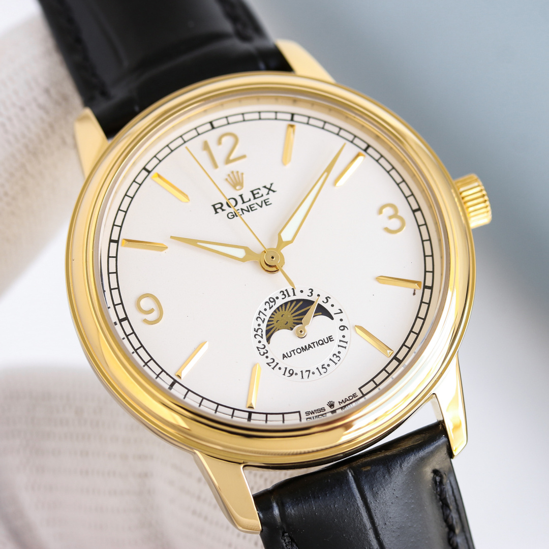 Rolex Style Blue Leather Watches Watches Watches detail image 3 from source 765409