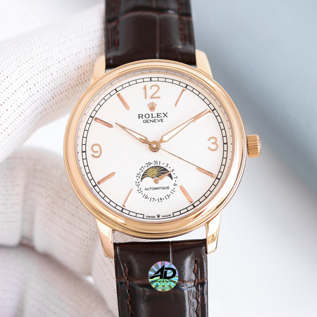 Rolex Style Blue Leather Watches Watches Watches detail image 5 from source 765409