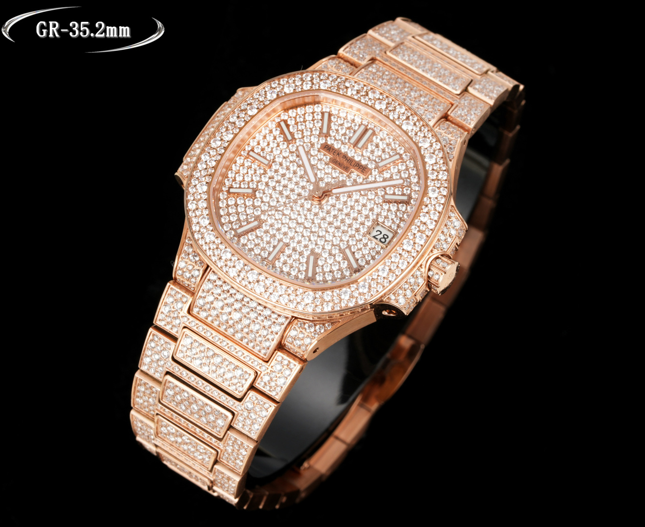 Luxurious Nautilus 7021: Elegant Watch with Snowflake Drills and Customized Design - 图片 3