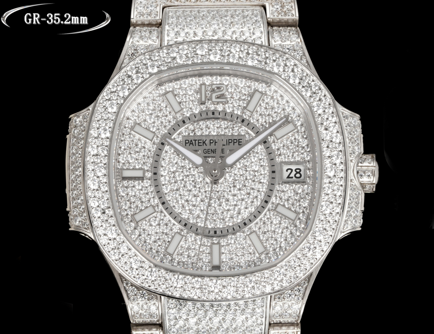 Luxurious Nautilus 7021 Watch: Exquisite Design with Snowflake Drills and Sapphire Crystal. - 图片 2