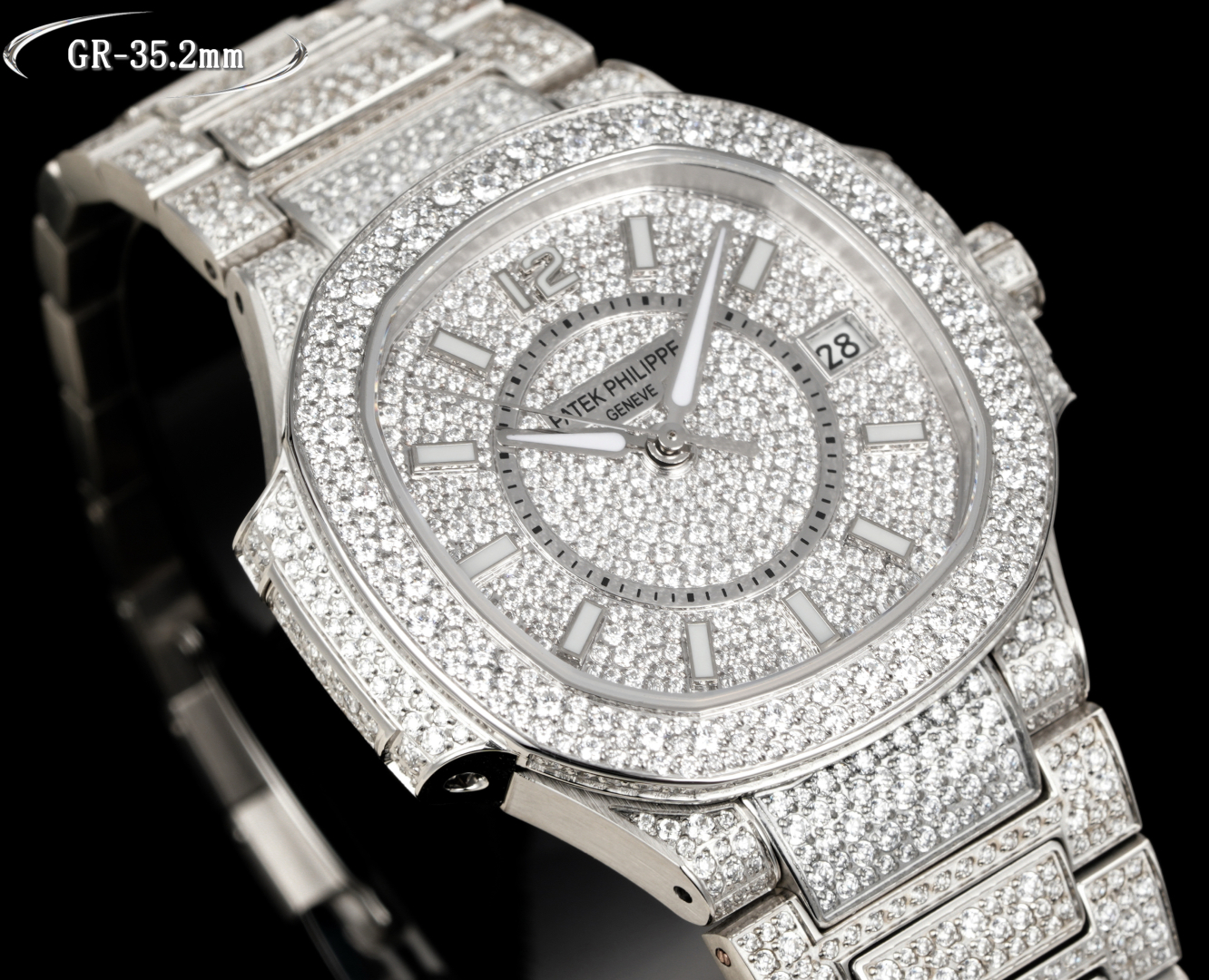 Luxurious Nautilus 7021 Watch: Exquisite Design with Snowflake Drills and Sapphire Crystal. - 图片 4