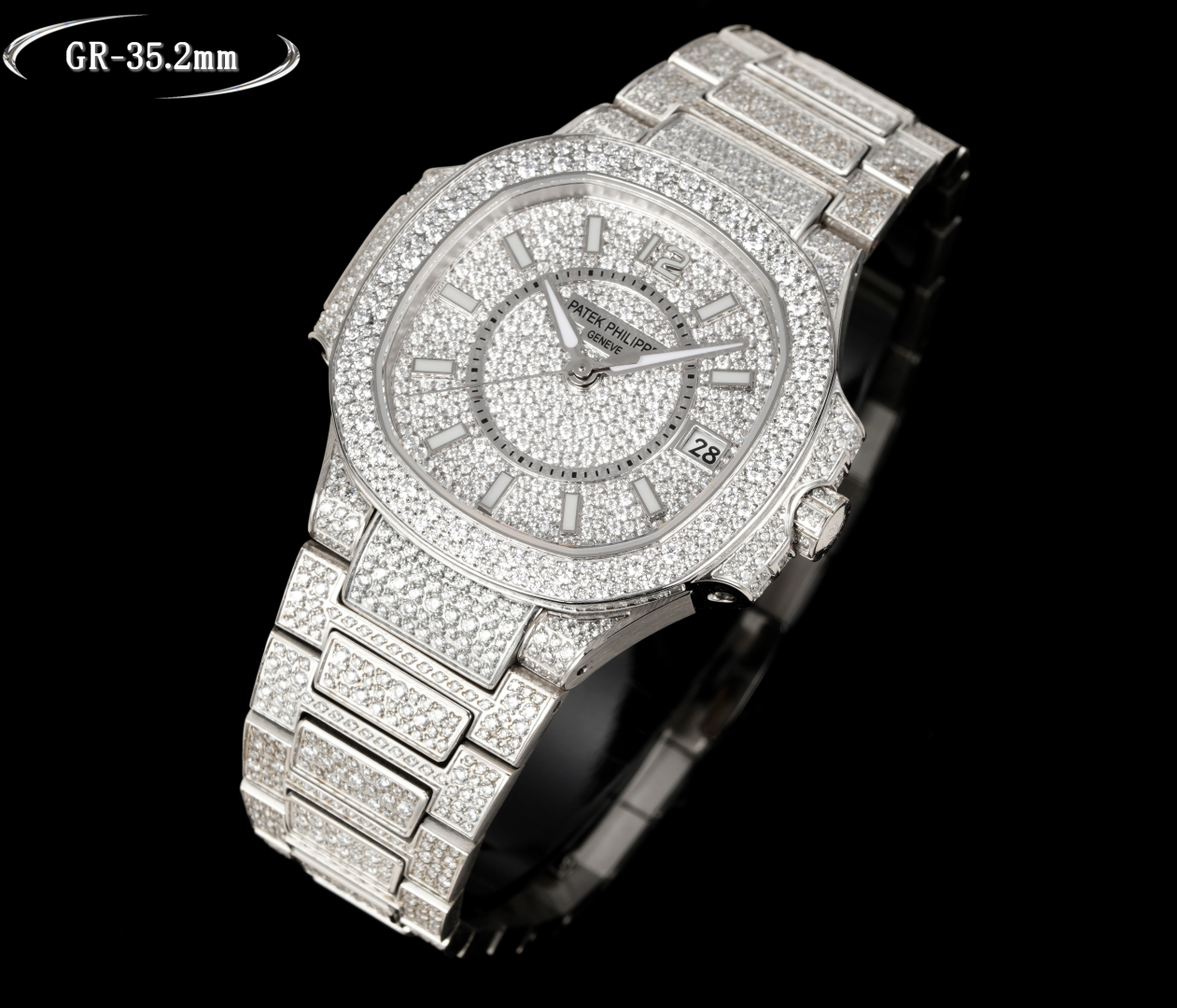 Luxurious Nautilus 7021 Watch: Exquisite Design with Snowflake Drills and Sapphire Crystal. - 图片 3