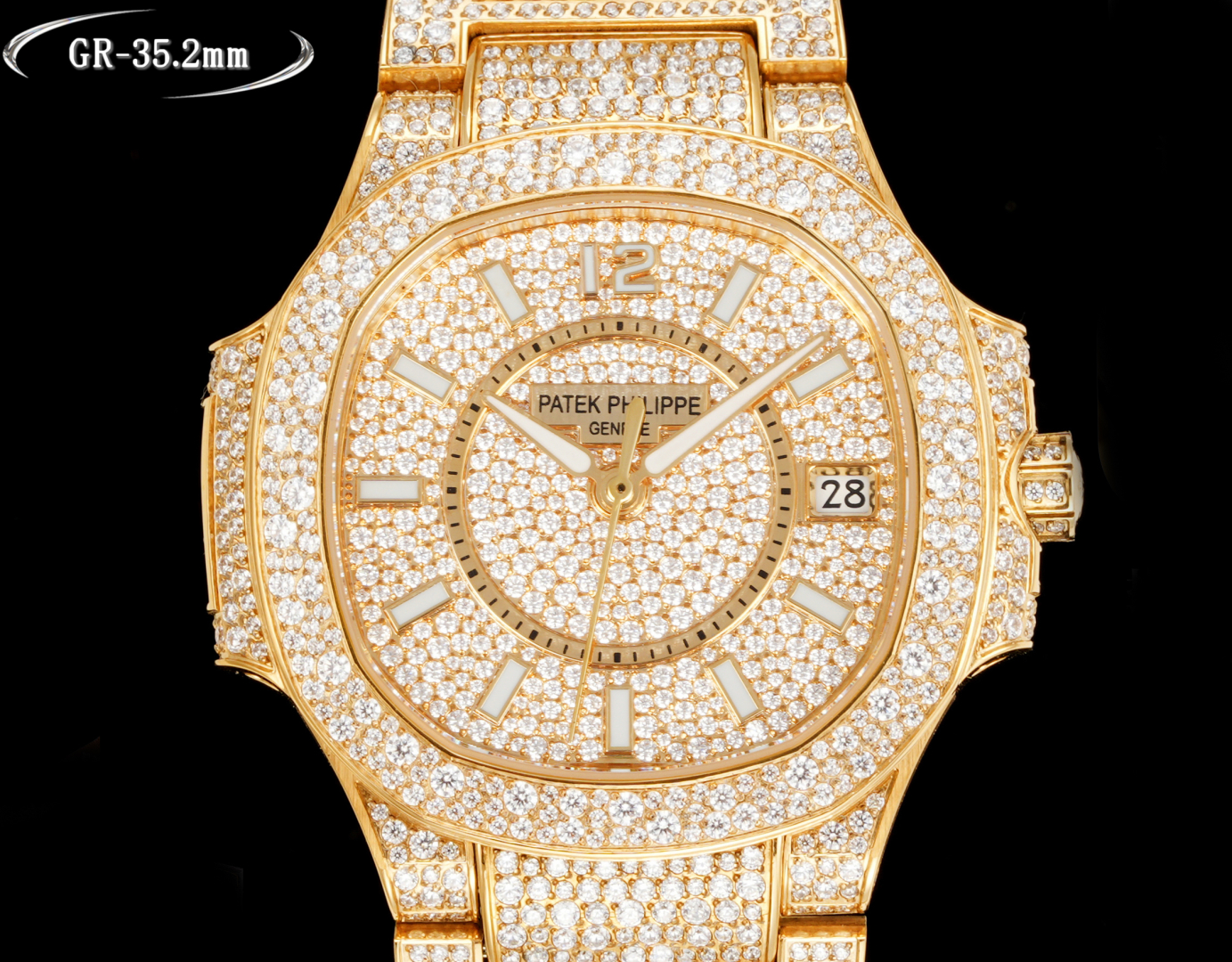 Luxurious Nautilus 7021: Customized Wristwatch with Snowflake Drills and Sapphire Crystal - 图片 2