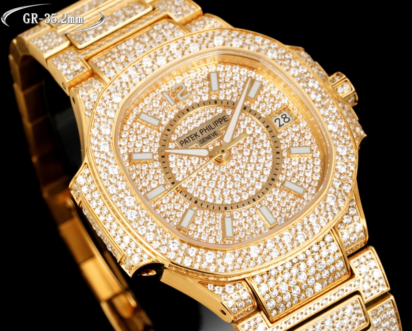 Luxurious Nautilus 7021: Customized Wristwatch with Snowflake Drills and Sapphire Crystal - 图片 4