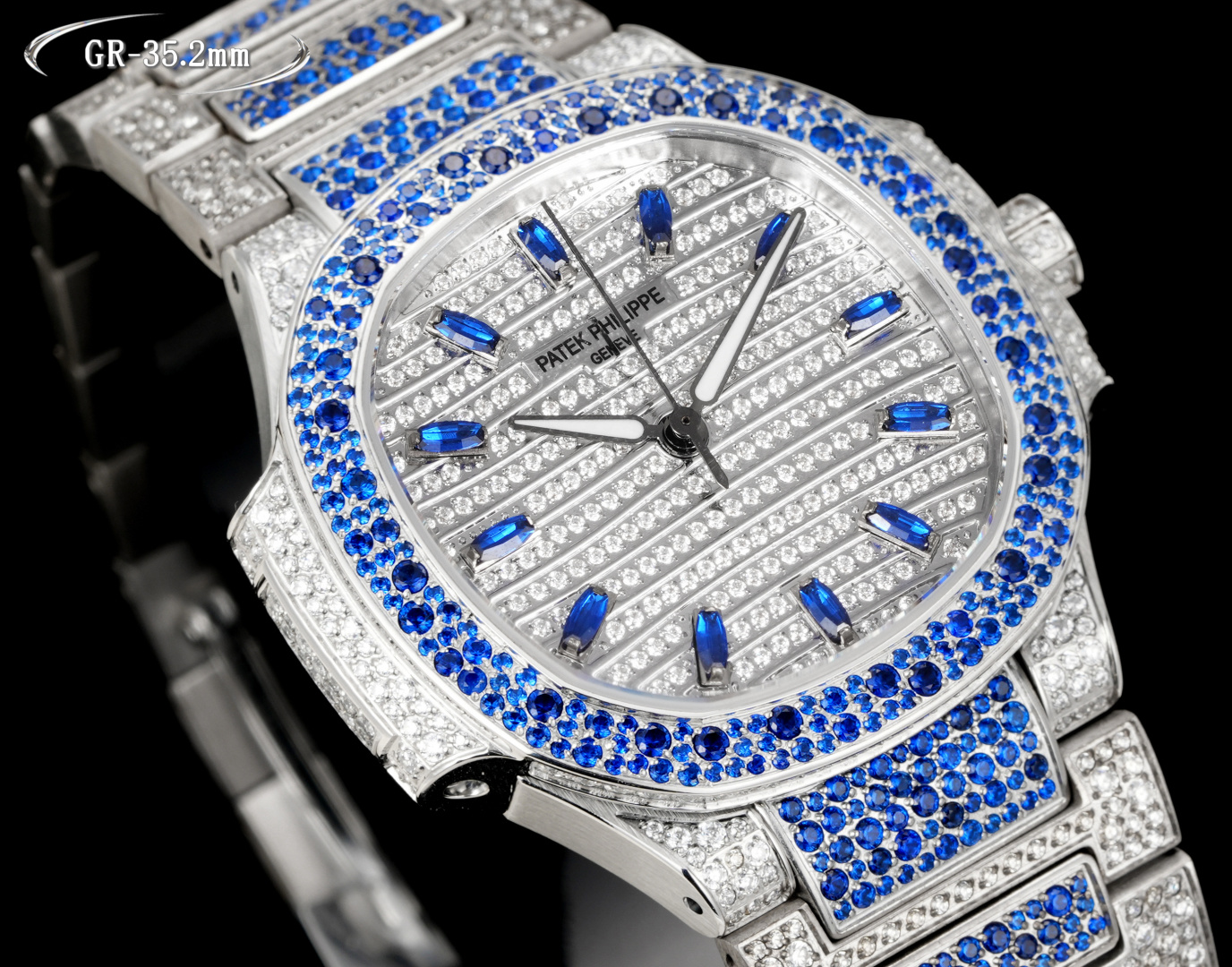 Luxurious Unified 8050 Wristwatch: Custom Design with Snowflake Drills and Rubies - 图片 4