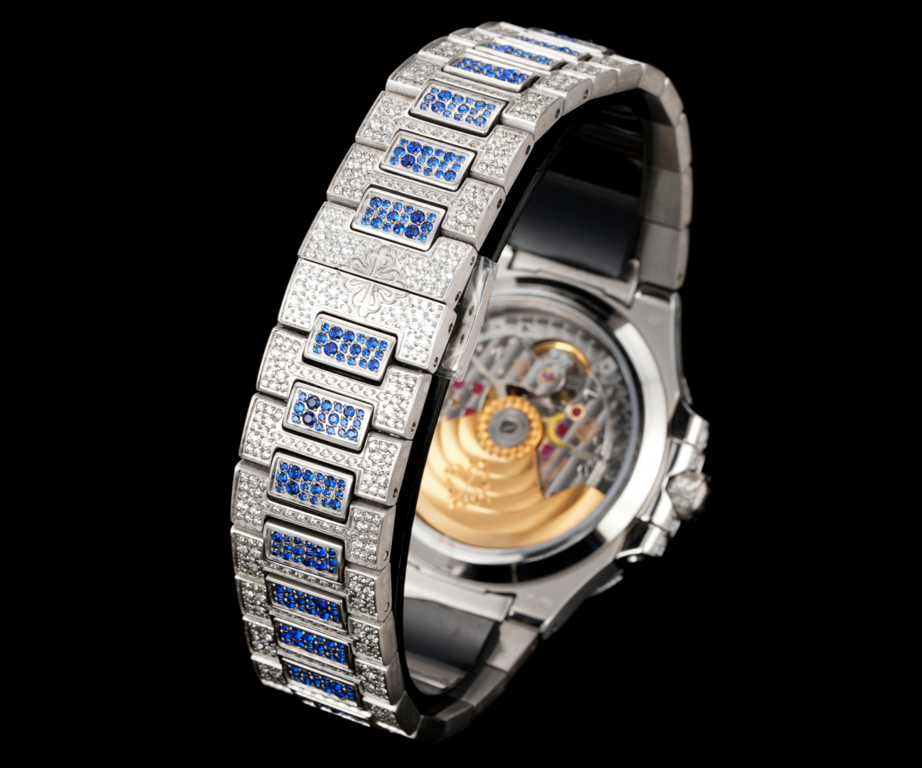 Luxurious Unified 8050 Wristwatch: Custom Design with Snowflake Drills and Rubies - 图片 9