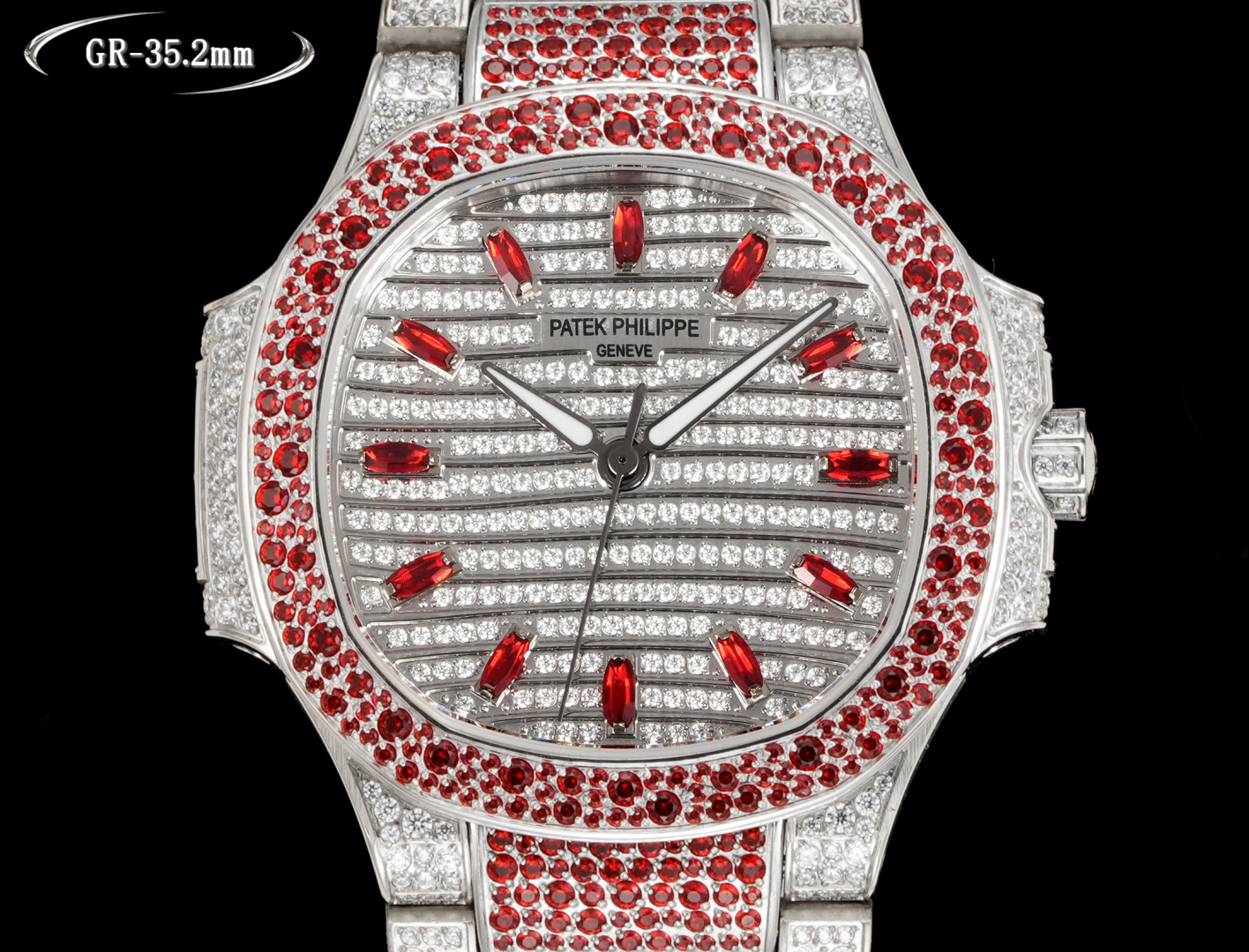 Luxurious Nautilus 8050 Watch Collection with Sparkling Snowflake Drills - 图片 2