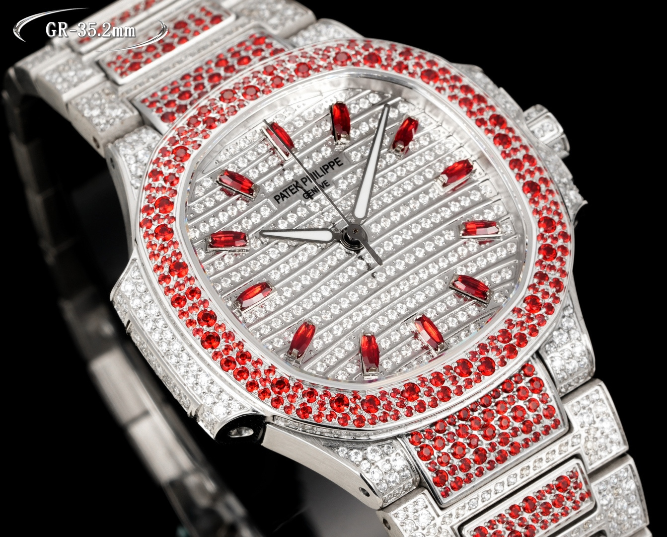 Luxurious Nautilus 8050 Watch Collection with Sparkling Snowflake Drills - 图片 4