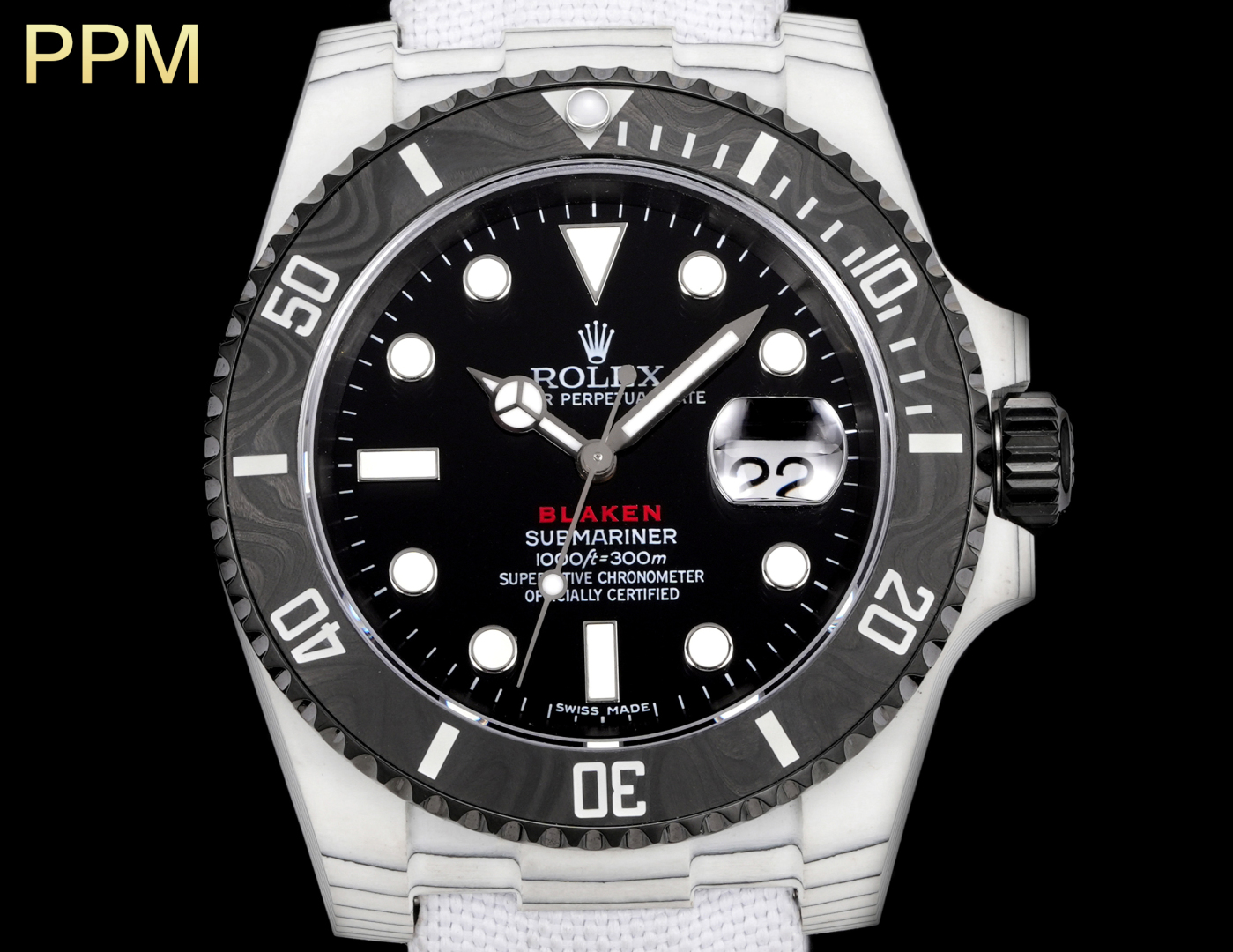 Rolex Submariner PPM Carbon Fiber Mod Watch - Automatic 3135 Movement 3 cmp i1754593249955 1426 0 3