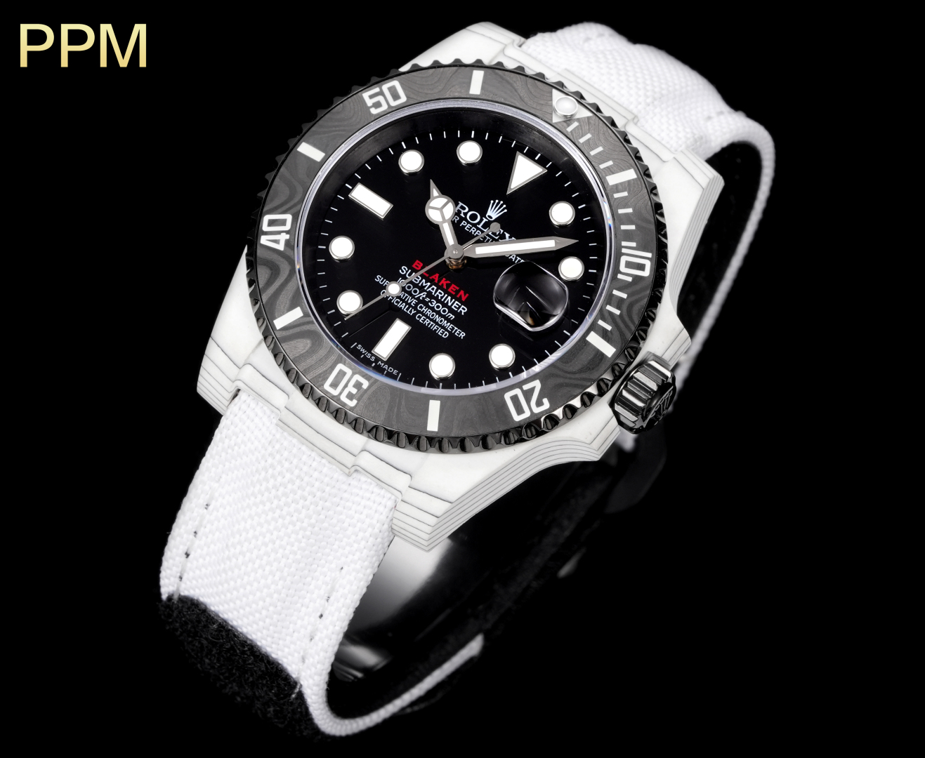 Rolex Submariner PPM Carbon Fiber Mod Watch - Automatic 3135 Movement 2 cmp i1754593249957 3999 0 1