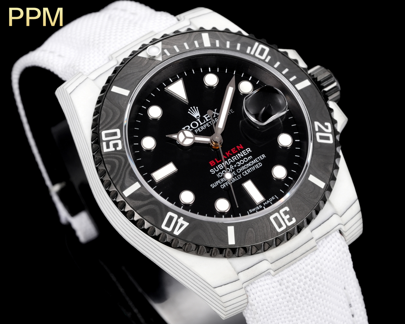Rolex Submariner PPM Carbon Fiber Mod Watch - Automatic 3135 Movement 4 cmp i1754593249959 6079 0 2