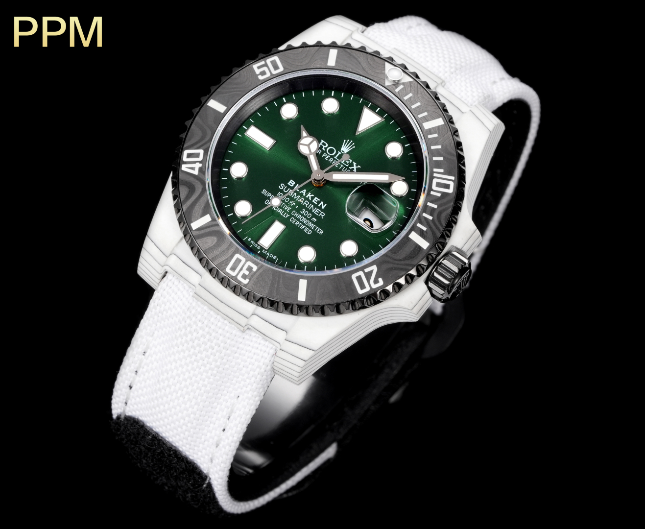 Rolex Submariner Custom Carbon Fiber Watch - Modified with 3135 Movement 2 cmp i1754593436906 3131 0 1