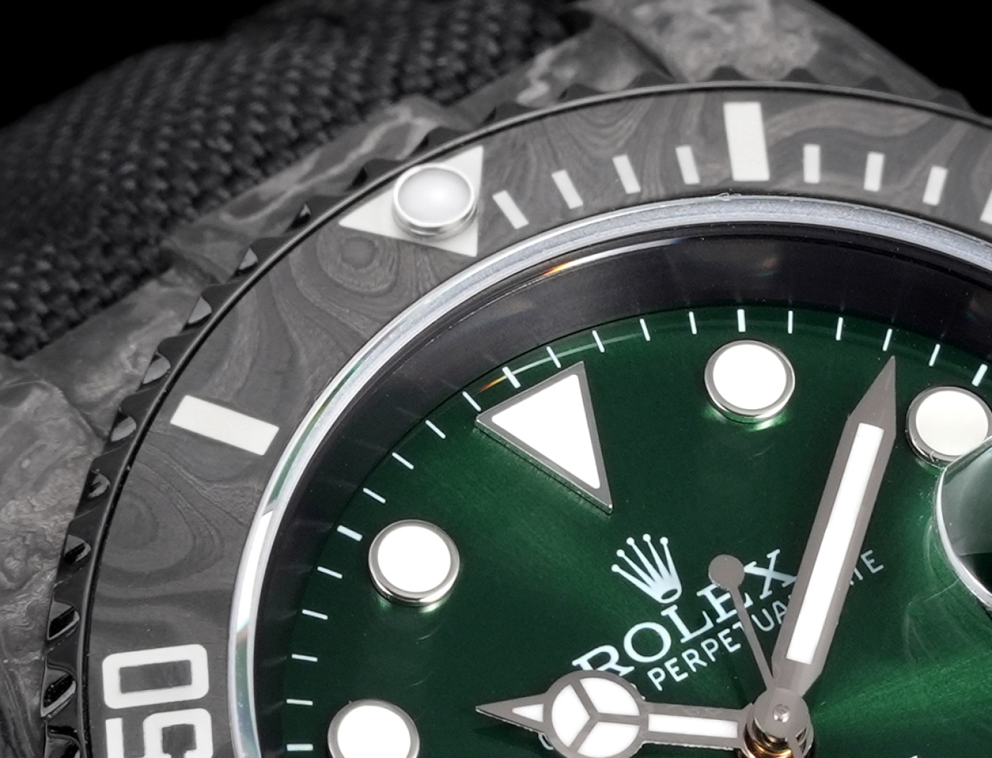Rolex Submariner PPM Custom Carbon Fiber - Green Dial, Automatic Movement Watch 5 cmp i1754593489591 1972 0 4