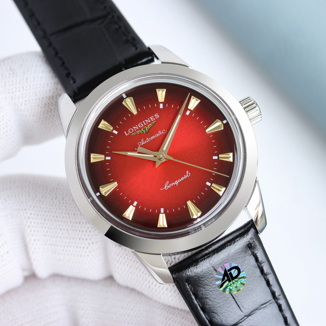 NO:741831,Produced by AF, white case 1100, rose gold 1150 AF Factory's new work - Longines Concas three-hand series watch is here in glory, the most cost-effective. This watch is inspired by the Concas series launched by Longines in 1959. While retaining the needs of modern wear, it restores the design of the original watch in 1959 to the greatest extent!  The retro zodiac style is obvious. As a classic replica series watch, it is simple and elegant, showing calmness and magnanimity!  [Functions are synchronized with the original version], [Case] Watch size 4010.8 is carefully developed, not sparing any detail, and meticulously restoring the unique elegant essence of the Concas series case, allowing the wearer to feel close to the hand and comfortable during the wearing process.  The style and craftsmanship are all authentic. The design on the dial is exactly the same as the original, and the male and female cannot be distinguished by the naked eye. The imported 9015 movement inside it has better stability. The front and rear glass are made of sapphire glass, which improves wear resistance and durability while retaining the retro charm of the classic series. It is paired with Italian cowhide to make the wrist more fit and comfortable, and the original folding buckle is engraved with the Longines classic logo. It is low-key luxury, high-grade, generous and suitable for any occasion!  For the best luxury gift recommendations, please look for AF exclusive quality, longines, cowhide19860909AF 出品 白壳1100 玫金1150 AF Factory 新作——浪琴 LONGINES 康卡斯三针系列腕表荣耀降临,最具性价比 这款腕表以浪琴1959年推出的康卡斯系列作品为设计灵感,在保留现代佩戴需求的同时,最大程度上还原了1959年原款腕表的设计！复古生肖风格明显.作为经典复刻系列表款,简约优雅尽显从容气度！【功能与原版同步】,【表壳】腕表尺寸4010.8用心研发,不放过任何细节,一丝不苟的还原康卡斯系列表壳独特的优雅精髓,让佩戴者在佩戴过程中既贴手,且舒适. 版型和工艺均同步正品.操表盘上的设计同正品如出一格,肉眼无法辨雌雄.其内部搭载的进口9015机芯,稳定性更佳.前后玻璃采用蓝宝石玻璃,提升耐磨耐用性的同时,保留了经典系列的复古韵味.搭配意大利牛皮让手腕更贴合舒适,原装折叠扣雕刻浪琴经典标志,低调奢华上档次,大方富有,适用于任何场合佩戴！送礼最佳奢华推荐请认准AF独家品质,,longines,cowhide,Watch