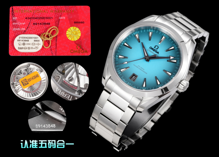 Omega Seamaster Aqua Terra 150M Co-Axial Master Chronometer Blue Dial Watch 1 Omega Seamaster Aqua Terra 150M Co-Axial Master Chronometer Blue Dial Watch