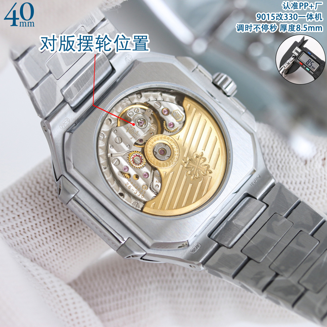 파텍필립 프리미엄 워치 7128 R 자동 화이트 다이얼 화이트골드 레플리카 44165 Patek Philippe 이미지 9