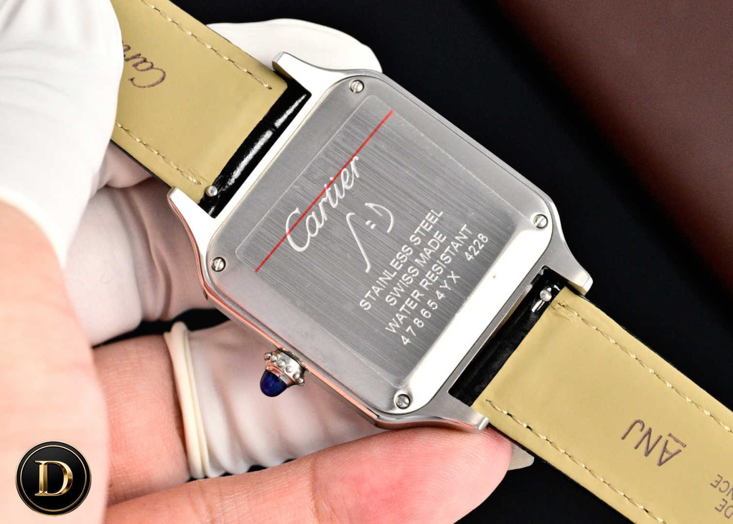 Cartier Santos-Dumont 卡地亚山度士超薄杜蒙系列腕表 情侣对表 中性表款 316L精钢表壳
