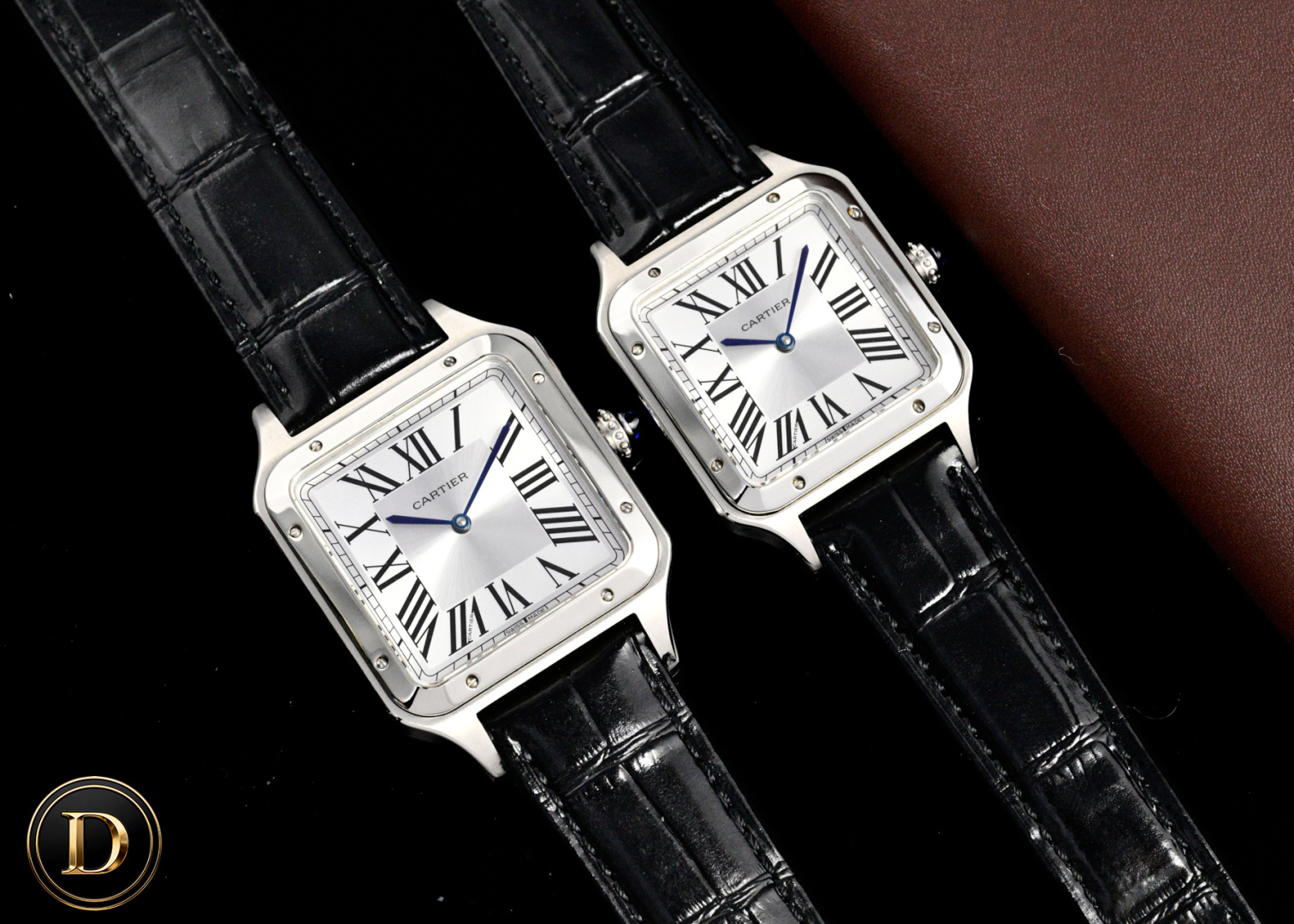 Cartier Santos-Dumont 卡地亚山度士超薄杜蒙系列腕表 情侣对表 中性表款 316L精钢表壳