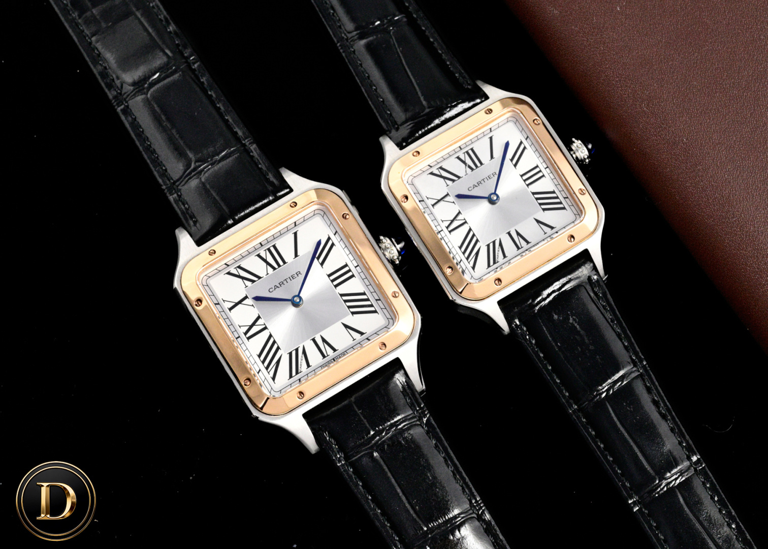 Cartier Santos-Dumont 卡地亚山度士超薄杜蒙系列腕表 情侣对表 中性表款 316L精钢表壳