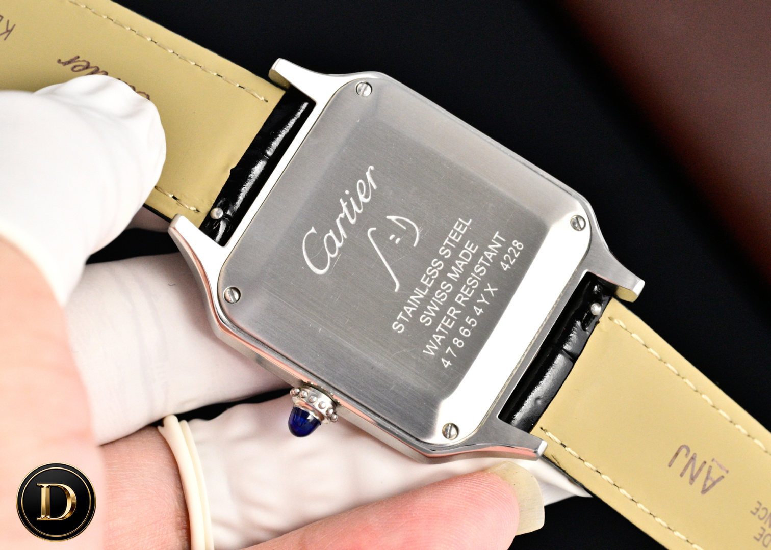 Cartier Santos-Dumont 卡地亚山度士超薄杜蒙系列腕表 情侣对表 中性表款 316L精钢表壳