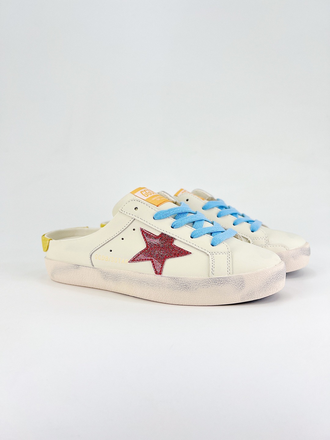 Golden Goose Women's Sabot Distressed Leather Sneakers with Red Glitter Star 4 cmp i1746467679414 6827 0 2