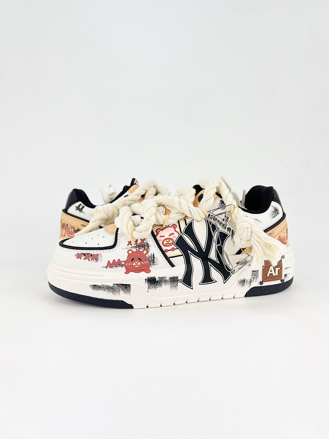 MLB Chunky Liner New York Yankees 定制MLB配色 学长鞋系列低帮老爹风轻量增高厚底百搭休闲运动慢跑鞋 3ASXCA12N （C0001）