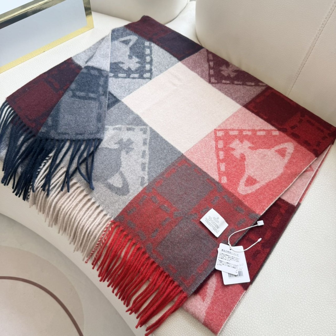 🆕𝐕𝐢𝐯𝐢𝐞𝐧𝐧𝐞 𝐖𝐞𝐬𝐭𝐰𝐨𝐨𝐝🪐✨经典大土星围巾 vivienne westwood西太后土星 英