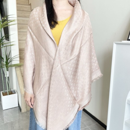 Louis Vuitton Shawl Classic Silk Wool Blend Scarf 140 x 140cm 1 Louis Vuitton Shawl Classic Silk Wool Blend Scarf 140 x 140cm