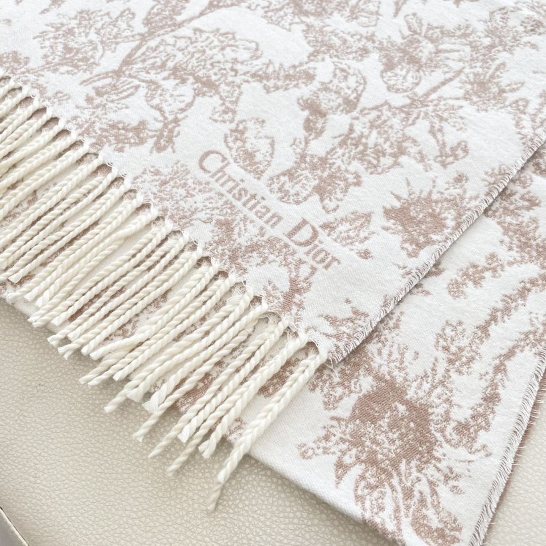 迪奥（Dior）明星同款dd围巾。经典款永远不会过时，而且超百搭。超级好看！！果断自留！精致散须 率真不