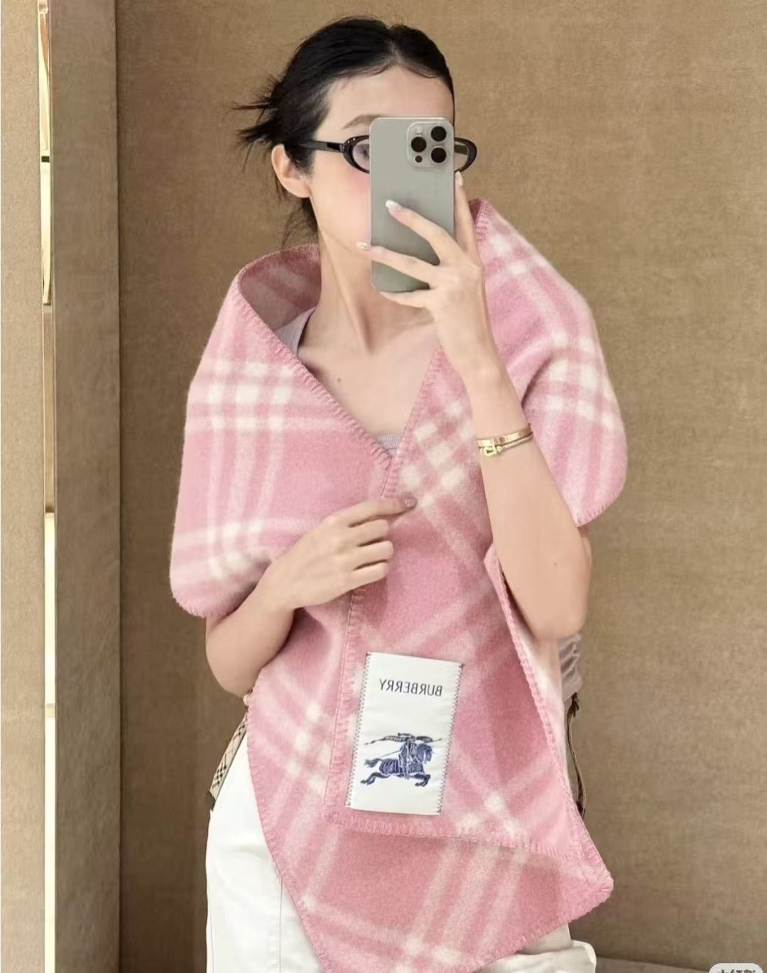 （2025最新版本缩边）𝐁𝐔𝐑𝐁𝐄𝐑𝐑✓最新配色🔥 【斜格长巾】工艺与材质完全与专柜无区别，粗犷耐用，厚