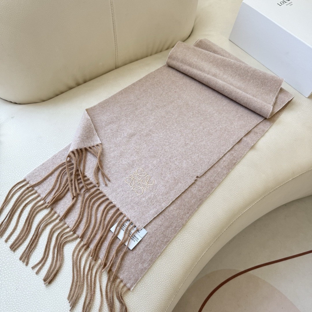 🔥爆款‼️顶级高尖端⚠️【LOEWE罗意威直供迪拜出口货‼️】🎀官网双面罗意威2024新品✨双面羊绒围巾