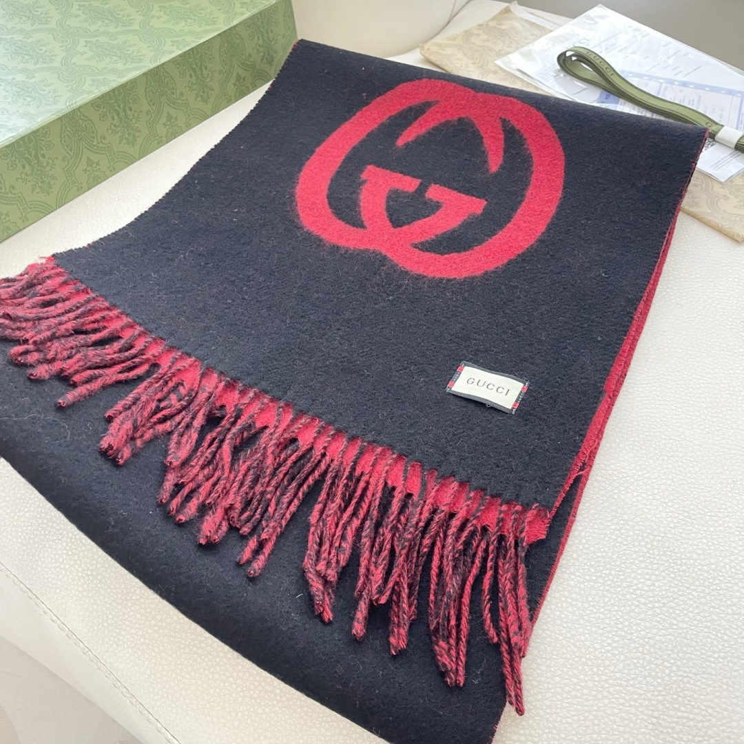 💋2025专柜最新款💨古奇火爆来袭💥🎊顶级色织工艺🔥此工艺只有大牌纯正代工厂才有的工艺‼️100%顶级羊