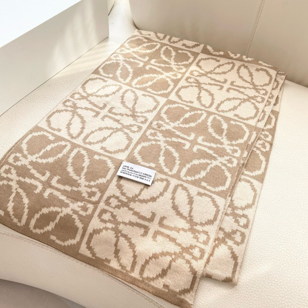 🔥爆款‼️顶级高尖端⚠️【LOEWE罗意威直供迪拜出口货‼️】🎀官网双面罗意威2024新品✨双面羊绒围巾