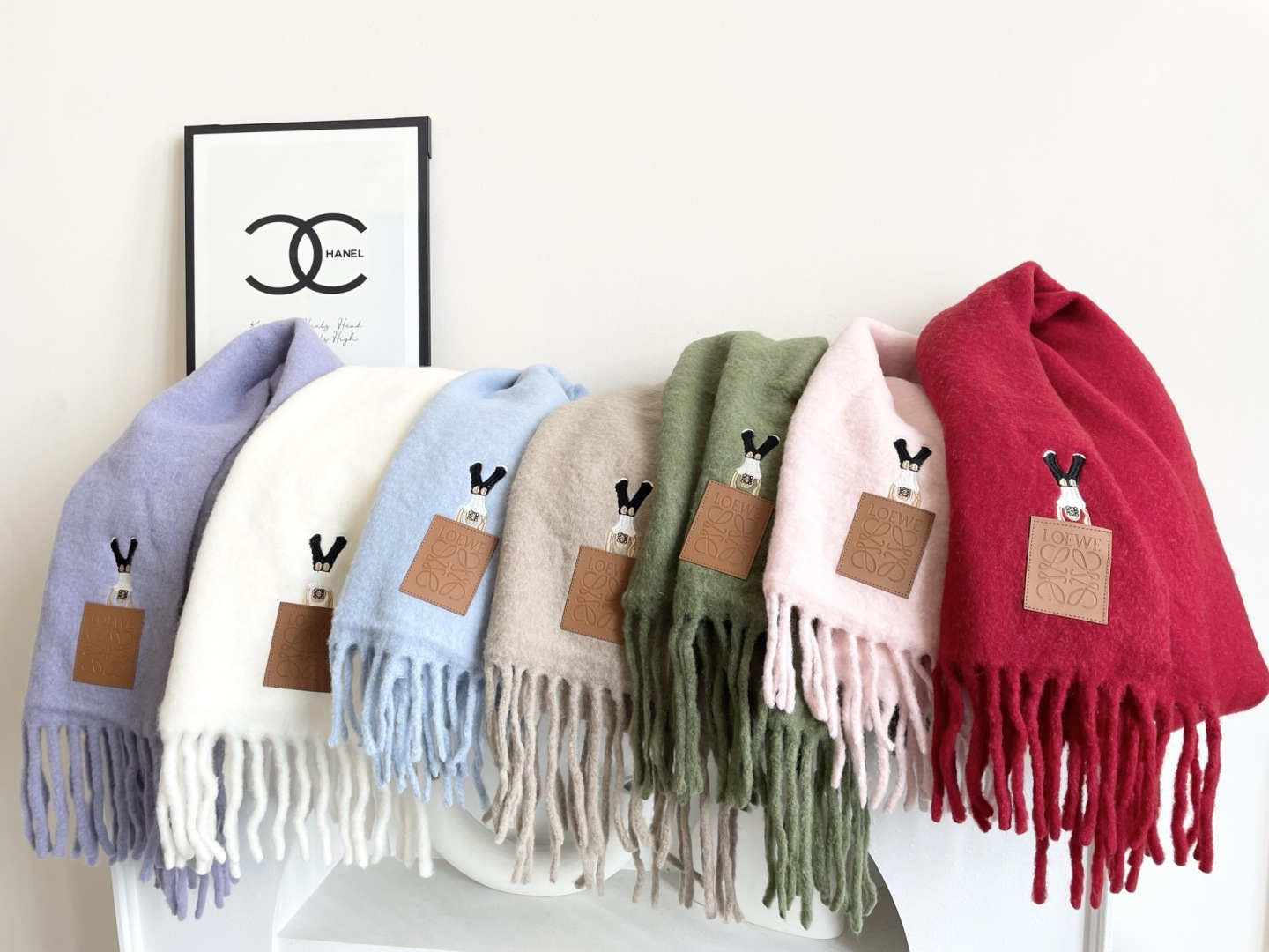 ❤️️2025年罗意威超美新款马海毛围巾！超级推荐入手！】质感好货！主打的马海毛围巾~据说超难买哦！！打