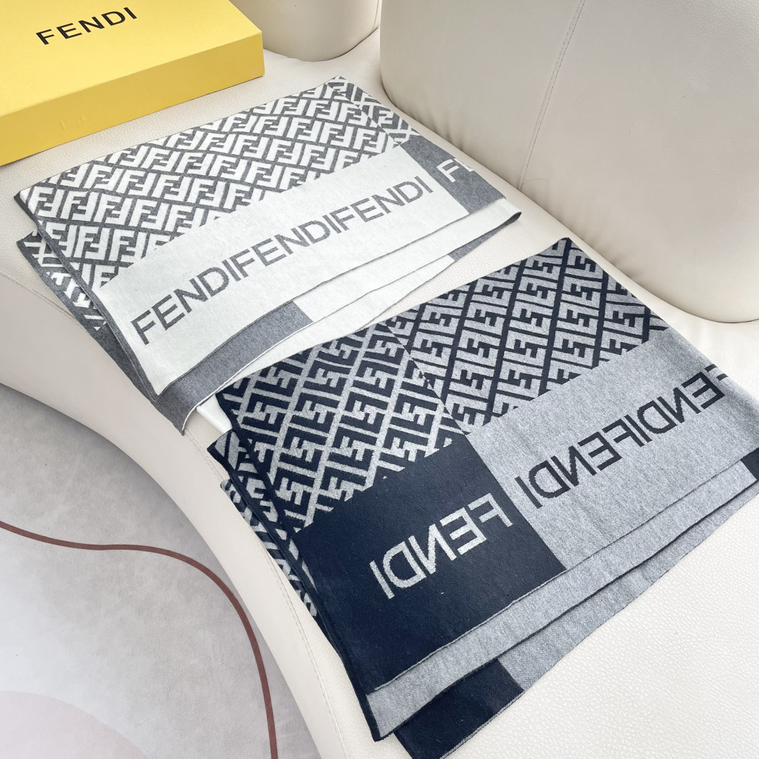 NO:678434,Hot new style Fendi for couples. Exclusive goods. Luxury is all in the size. High-end quality. Only with super high cashmere quality can this brand be favored. This quality is a very rare knitted scarf on the market. It is really a super high-end product. Only such a big brand can have it. Every color is loved and every color is reserved. Selling one less good product. Imported knitted cashmere size 180*32 high version scarf, high version scarf, fendi19860909爆款上新 情侣款芬迪 独家牛货 奢华尽在尺寸之间,高端品质具有超高羊绒品质才会被此品牌青睐这种精品是市场上及其少见的围巾针织,真是超级高端货只有这种大品牌才会拥有每色都是大爱每色都留.卖一条少一条的好货 进口针织羊绒 尺寸180*32高版本围巾,高版本围巾,fendi,scarf