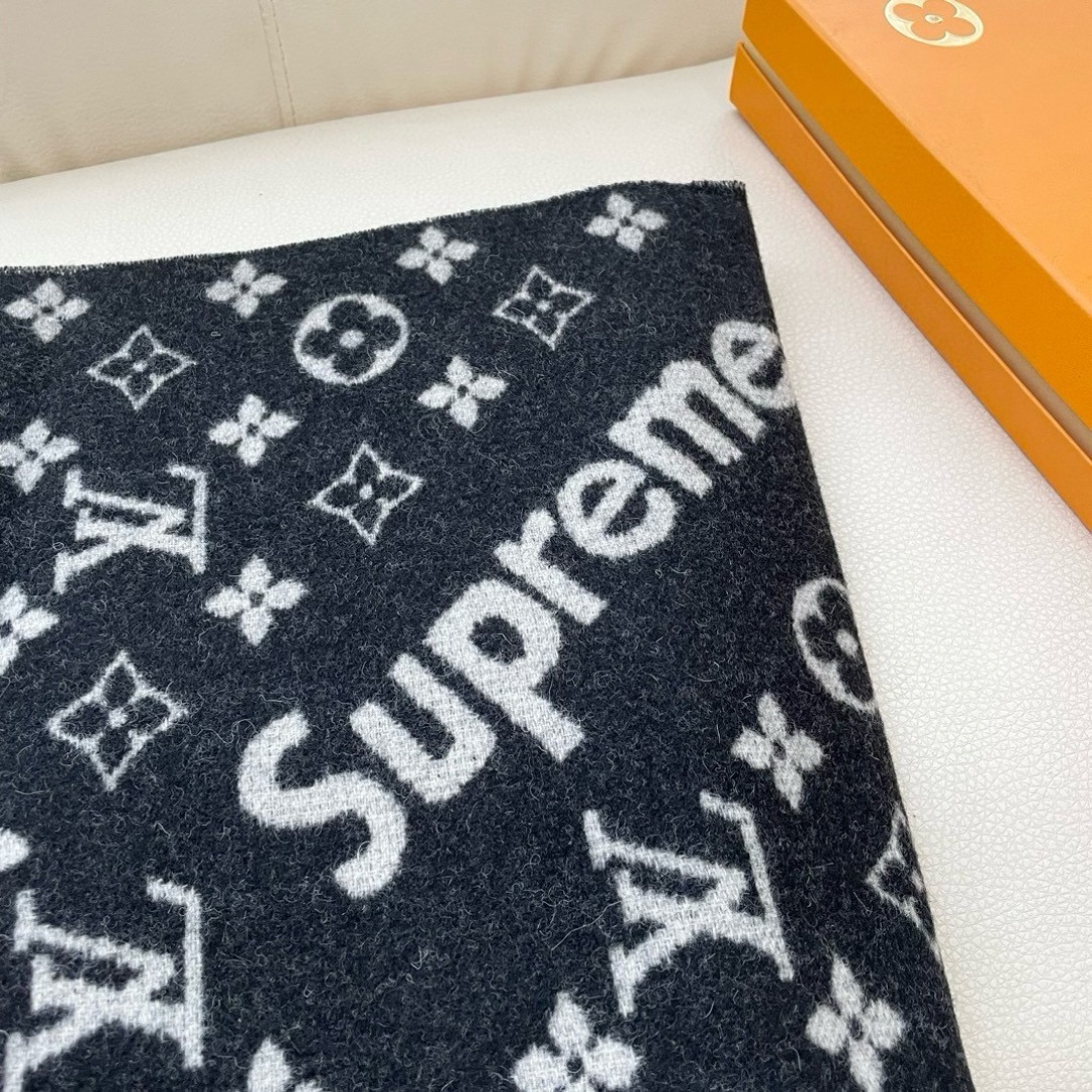 💟最好的SuPerme‼️超级软糯【LV SuPreme LV联名围巾】.红透了半边天❣️达人标配必备~
