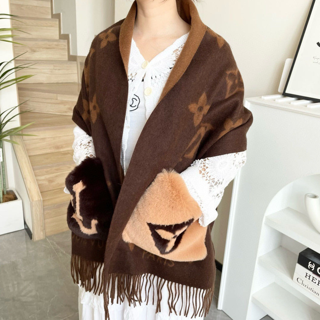 LV scarf LV 🆕LVNew ， ， Monogram ， L Monogram 。190 x 46.cm ： L Monogram