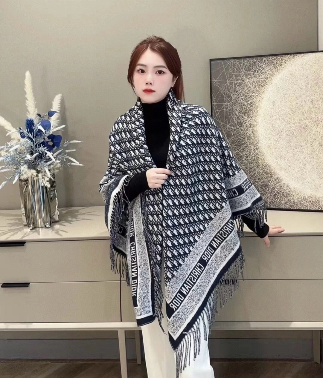 Dior Oblique Shawl