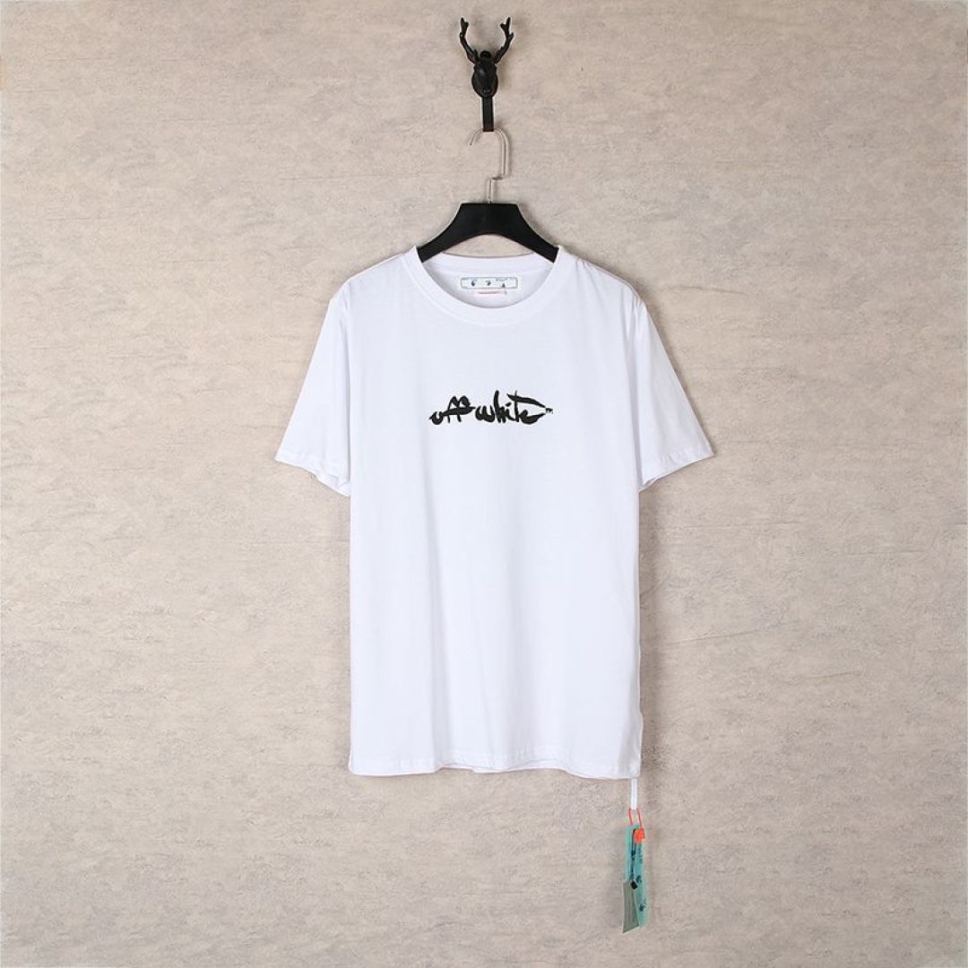 Off-white T-shirt Collection: Unique Black and White Colors, Iconic Design, Street Graffiti Vibe - 图片 3