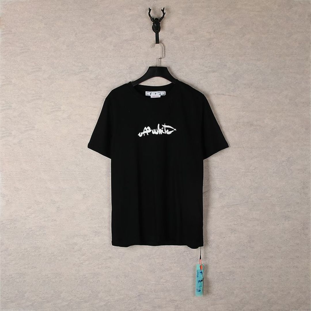 Off-white T-shirt Collection: Unique Black and White Colors, Iconic Design, Street Graffiti Vibe - 图片 5