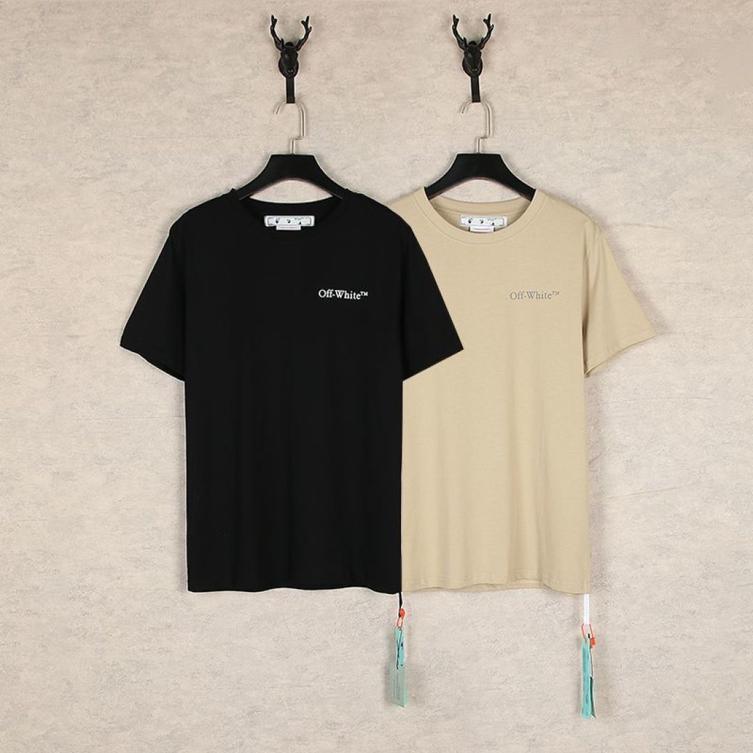 Fashion Review: Off-White T-Shirts – Stylish and Versatile in Khaki and Black - 图片 2