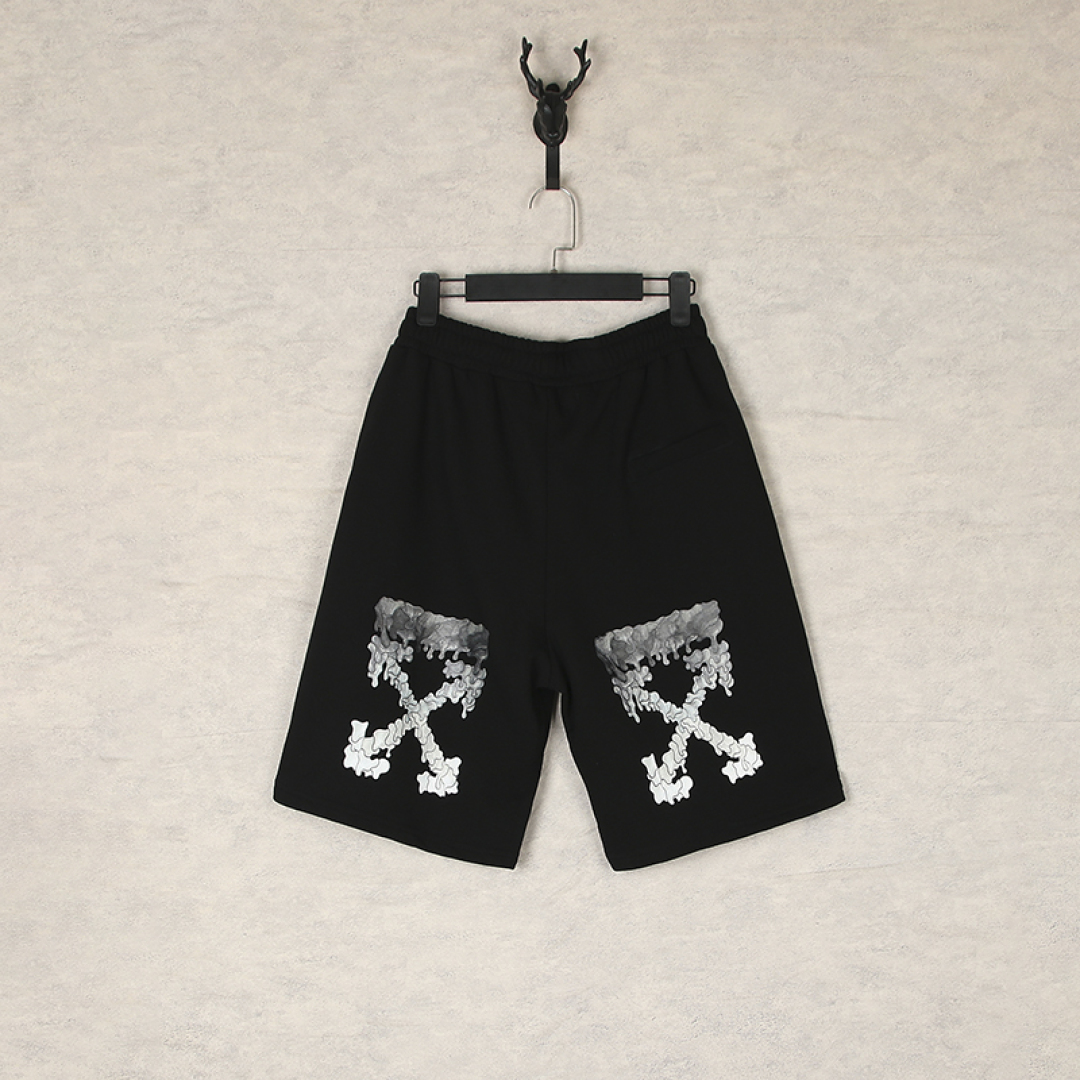 Off-White Shorts: Unlock Street Style with Marked Cross-Arrow Patterns - 图片 5