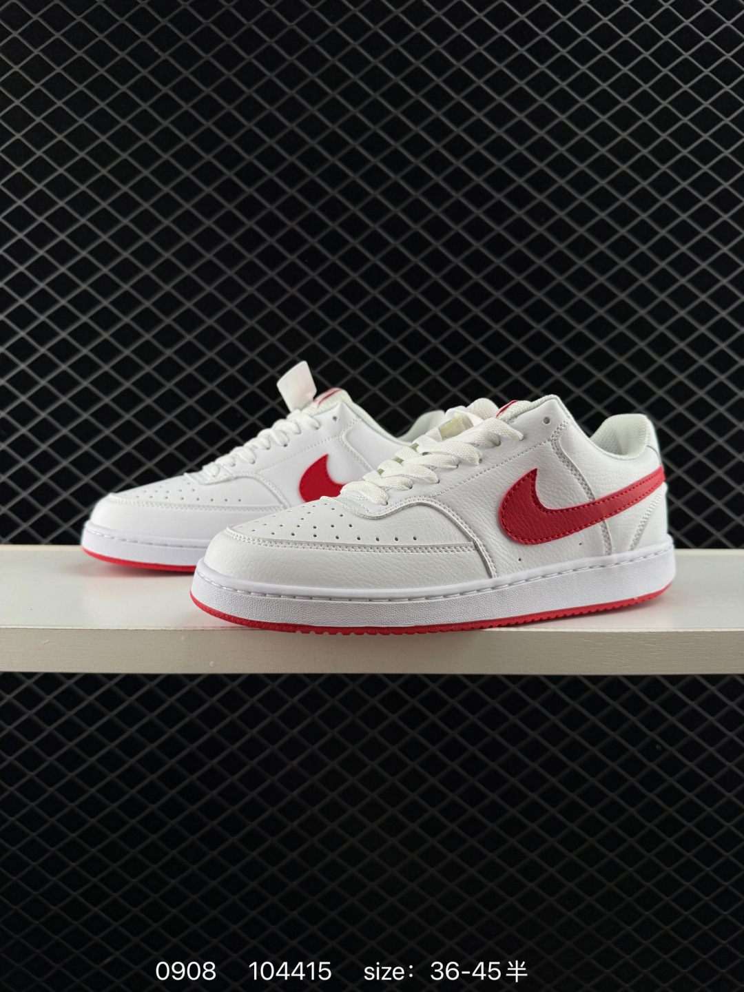 🛒购物价：168💰[店长鲸选配套包装齐全.莆田本地档口]Nike Court Vision 1 Low 耐克 低帮 白蓝黄 鞋身以白色作为主色调，使鞋款十分百搭，同时鞋身两侧Swoosh Logo使用海军蓝打造，后跟Nike字样则以黄色呈现，使鞋子更为炫酷。鞋舌黄色绣标上Nike Swoosh Logo采用海军蓝点缀，后跟饰片辅以镭射点缀，鞋舌是网眼布材料，增强了透气性，白色中底搭配黄色橡胶大底，整体就是小白鞋设计，十分百搭。
货号：CD5463-100/101/102 DH2987-001/102/103 CD5434-111 FJ5480-100 FD0320-133 CW5596-100 
尺码：36～45半
编码：104415