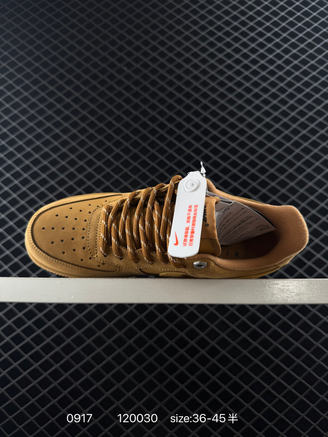 💰150
Nike Air Force 1 07 LV8 “Wheat / Flax” 牛皮 经典复古风格 防滑耐磨轻便 低帮 板鞋 男女同款 小麦色
货号：CJ9179 200
尺码如图所示
编码120030