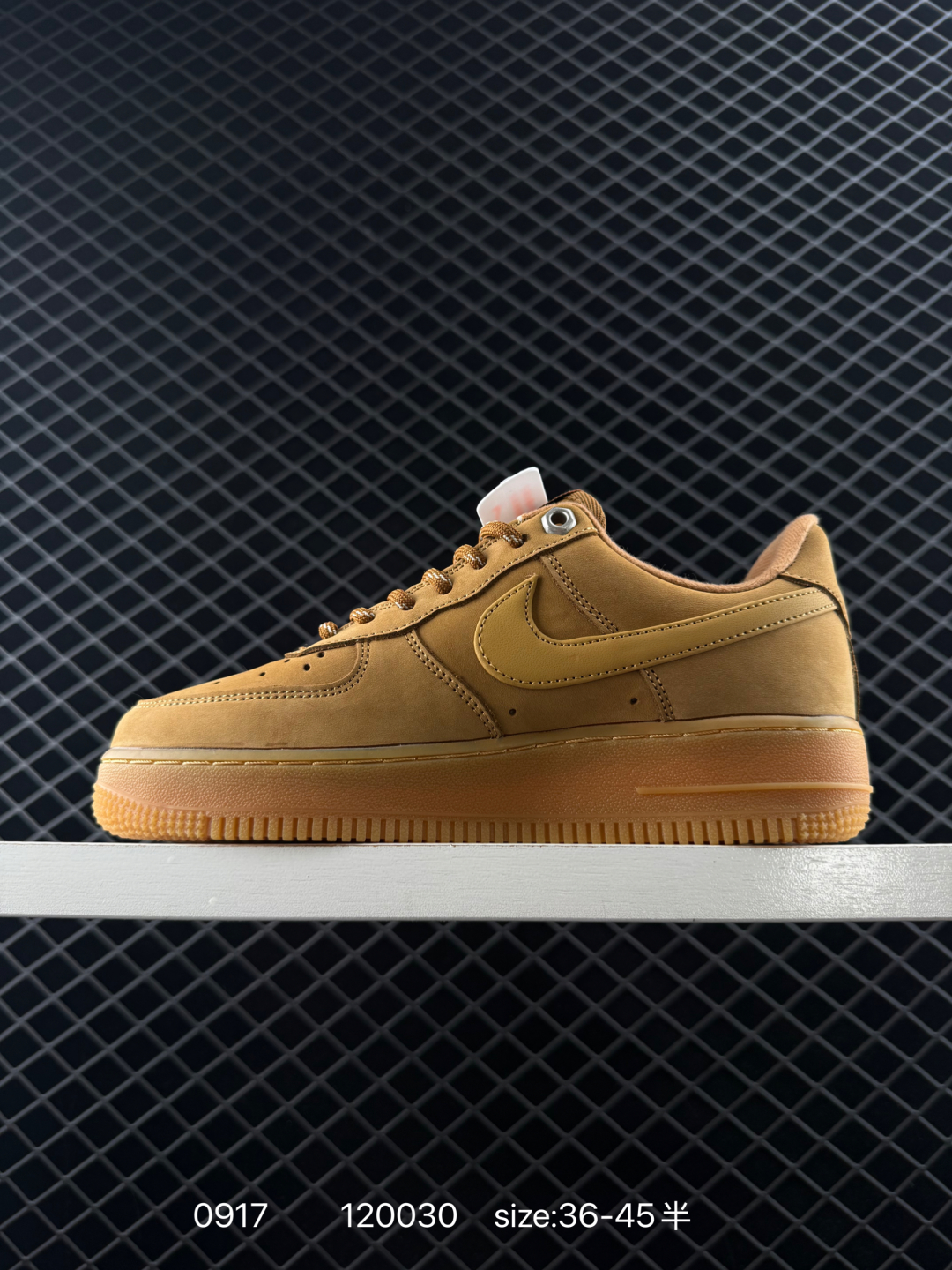 💰150
Nike Air Force 1 07 LV8 “Wheat / Flax” 牛皮 经典复古风格 防滑耐磨轻便 低帮 板鞋 男女同款 小麦色
货号：CJ9179 200
尺码如图所示
编码120030